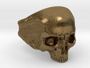 Silver Skull in Natural Bronze