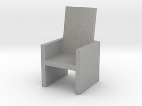 Card Holding Chair (7.184cm x 7.26cm x 12.786cm) in Aluminum