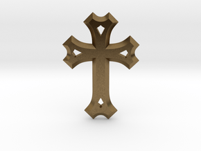 Syriac Cross in Natural Bronze