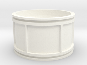 Custom Concave Rim--Left Side in White Processed Versatile Plastic