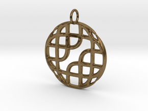 Celtic Pattern Pendant in Natural Bronze