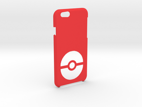 Iphone 6S/6 Pokeball Case in Red Processed Versatile Plastic