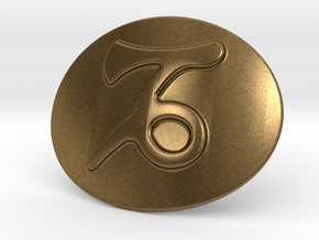 Capricorn Belt Buckle in Natural Bronze