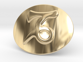 Capricorn Belt Buckle in 14k Gold Plated Brass