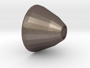 Short Light cone in Polished Bronzed Silver Steel