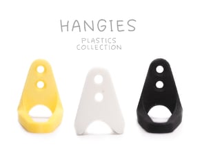 HANGIE - Plastics Collection in White Natural Versatile Plastic
