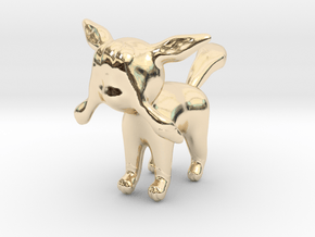 Glaceon in 14k Gold Plated Brass