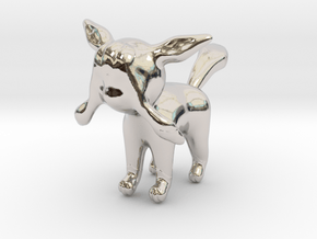 Glaceon in Rhodium Plated Brass