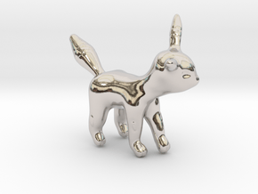 Umbreon in Rhodium Plated Brass