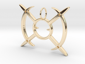 Arceus Pendent  in 14k Gold Plated Brass