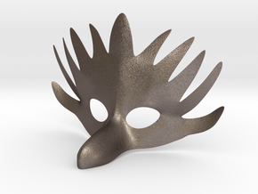 Splicer Mask Bird Womens Size (Alpha Version) in Polished Bronzed Silver Steel