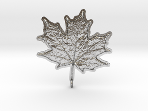 Maple Leaf Rock in Natural Silver