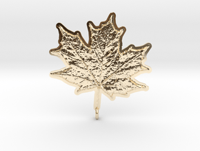 Maple Leaf Rock in 14k Gold Plated Brass