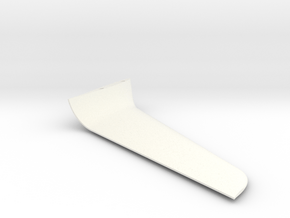 Winglet-right-10-001 in White Processed Versatile Plastic