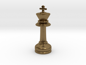 MILOSAURUS Chess MINI Staunton King in Polished Bronze