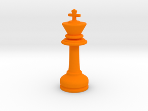 MILOSAURUS Chess MINI Staunton King in Orange Processed Versatile Plastic
