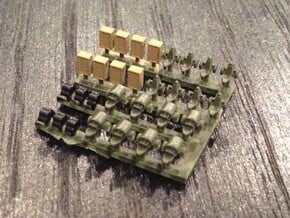 1:700 Scale Airfield Accessories 2 in Tan Fine Detail Plastic