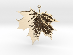 Lucky Maple Leaf in 14K Yellow Gold