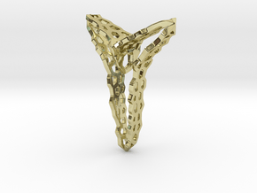YOUNIVERSAL  HONEYC , Pendant in 18k Gold Plated Brass