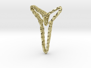 YOUNIVERSAL Edge 360, Pendant in 18k Gold Plated Brass