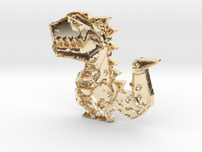 t rex in 14K Yellow Gold
