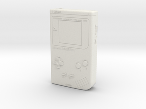 1:6 Nintendo Gameboy (On) in White Natural Versatile Plastic