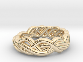 Ring 16.9mm in 14k Gold Plated Brass