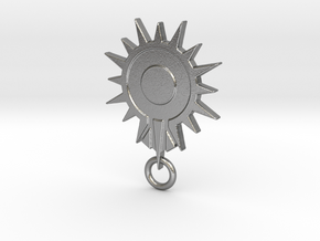 Blacksun Fan Keychain in Natural Silver