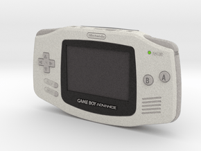 1:6 Nintendo Game Boy Advance (Arctic) in Full Color Sandstone