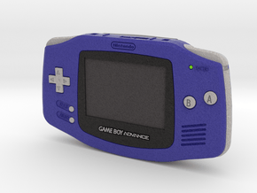 1:6 Nintendo Game Boy Advance (Indigo) in Full Color Sandstone