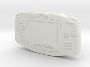 1:6 Nintendo Game Boy Advance (Black) in White Natural Versatile Plastic