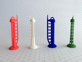 Glasgow Tower model in White Natural Versatile Plastic