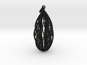 Twist-hanger in Black Natural Versatile Plastic