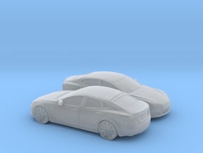 1/160 2X 2012-16 Tesla Model S in Tan Fine Detail Plastic