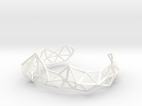 Wireframe Tiara in White Processed Versatile Plastic