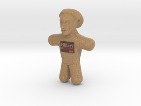 Hillary Clinton Voodoo Doll - Color in Full Color Sandstone