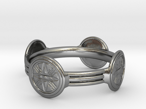 Nimrud Ring - Size 13.5 in Polished Silver