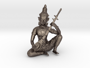 Indian God in Polished Bronzed Silver Steel