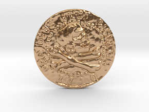 Pirate Coin Uncharted 4 in Polished Bronze: Medium