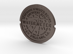New Orleans Water Meter  in Polished Bronzed Silver Steel