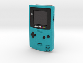 1:6 Nintendo Game Boy Color (Teal) in Full Color Sandstone