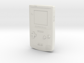 1:6 Nintendo Game Boy Color (Dandelion) in White Natural Versatile Plastic