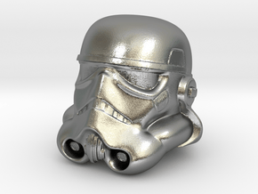 Storm Trooper Helmet  in Natural Silver