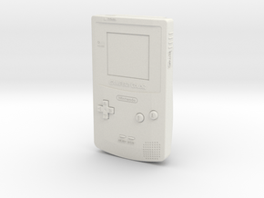 1:6 Nintendo Game Boy Color (Kiwi Zelda) in White Natural Versatile Plastic