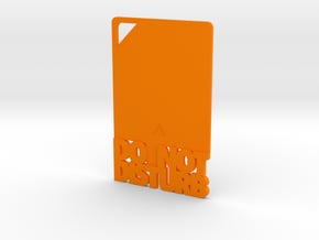Credit Card DND in Orange Processed Versatile Plastic
