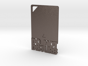 Credit Card DND in Polished Bronzed Silver Steel
