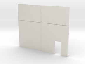 Personnel Door; Right Side in White Natural Versatile Plastic
