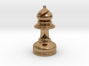 MILOSAURUS Chess MINI Staunton Bishop in Polished Brass