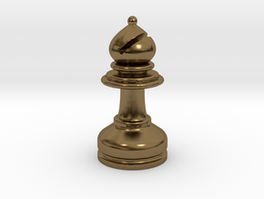 MILOSAURUS Chess MINI Staunton Bishop in Polished Bronze