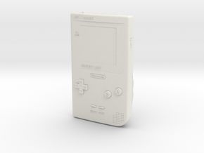 1:6 Nintendo Gameboy Light (Silver Metroid 2) in White Natural Versatile Plastic